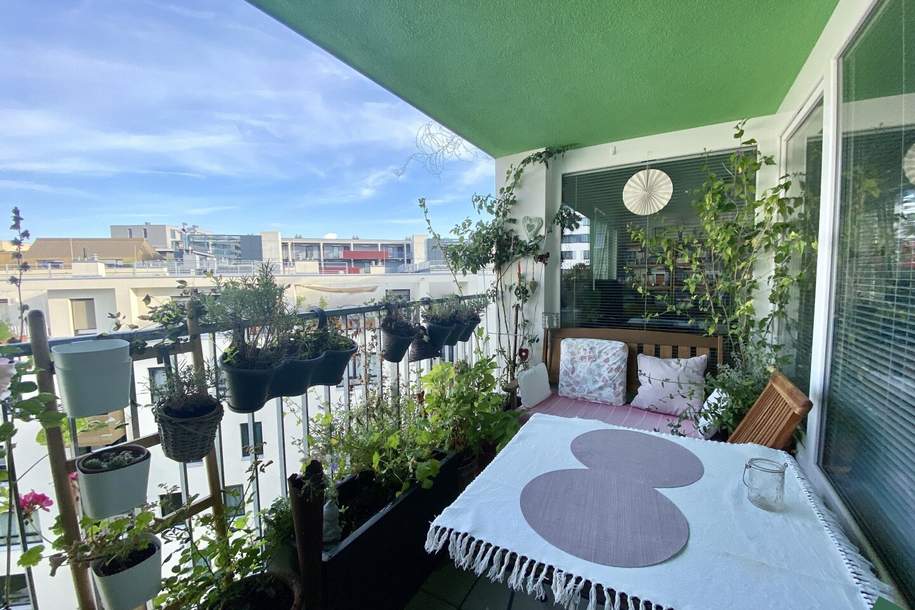 Sonnige 2-Zimmer-Wohnung mit Loggia beim Hauptbahnhof, Wohnung-miete, 995,01,€, 1100 Wien 10., Favoriten