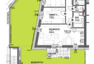 Eckwohnung mit viel Abendsonne! 3 Zimmer + Süd-West-Garten + 2 KFZ-Stellplätze im Projekt Go2Eisenstadt!