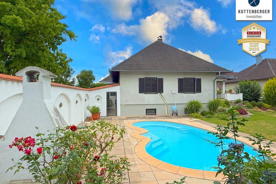 Gepflegtes Einfamilienhaus mit Pool und schönem Garten, Haus-kauf, 590.000,€, 3494 Krems(Land)