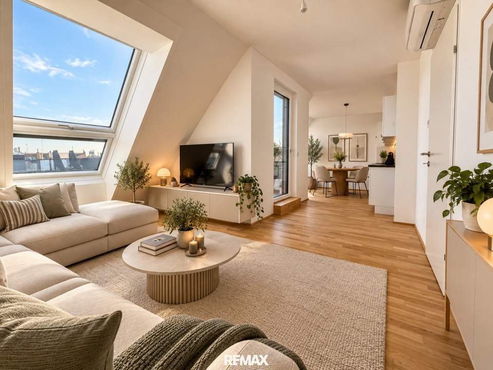 Terrassentraum im Dachgeschoss – 3 Zimmer mit großzügigen Freiflächen