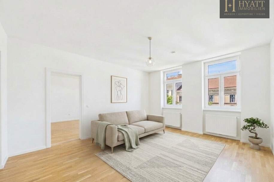 Heller 3-Zimmer-Erstbezug mit Balkon und moderner Ausstattung - Direkt an der U1, Wohnung-kauf, 1.517,€, 1100 Wien 10., Favoriten