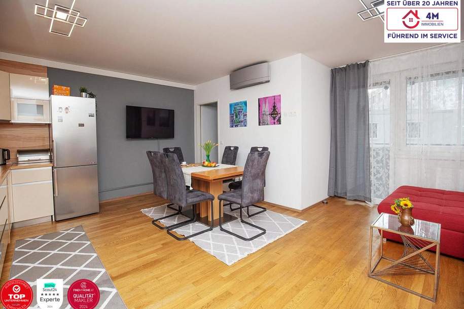 Koffer packen, einziehen und Balkon genießen - moderne, vollklimatisierte Wohnung in 1210, Wohnung-kauf, 460.000,€, 1210 Wien 21., Floridsdorf