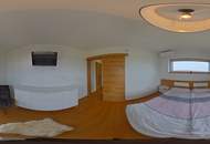 Architektenhaus in sonniger Ruhelage mit Spiral-Weinkeller, Infinity Pool und Burgblick