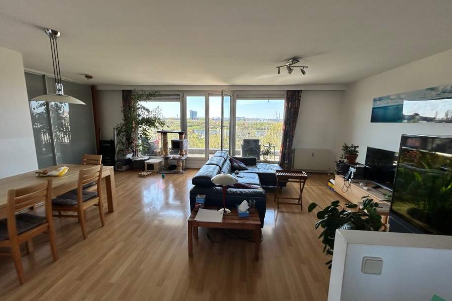 Familienwohnung: Schöne 5-Zimmer-Maisonette-Wohnung mit Balkon und Terrasse direkt an der Donau, Wohnung-miete, 2.499,00,€, 1220 Wien 22., Donaustadt