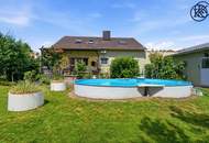 Einfamilienhaus mit großem Garten, sehr guter öffentlicher Anbindung und ausgezeichneter Infrastruktur in der Nähe des Badesees.