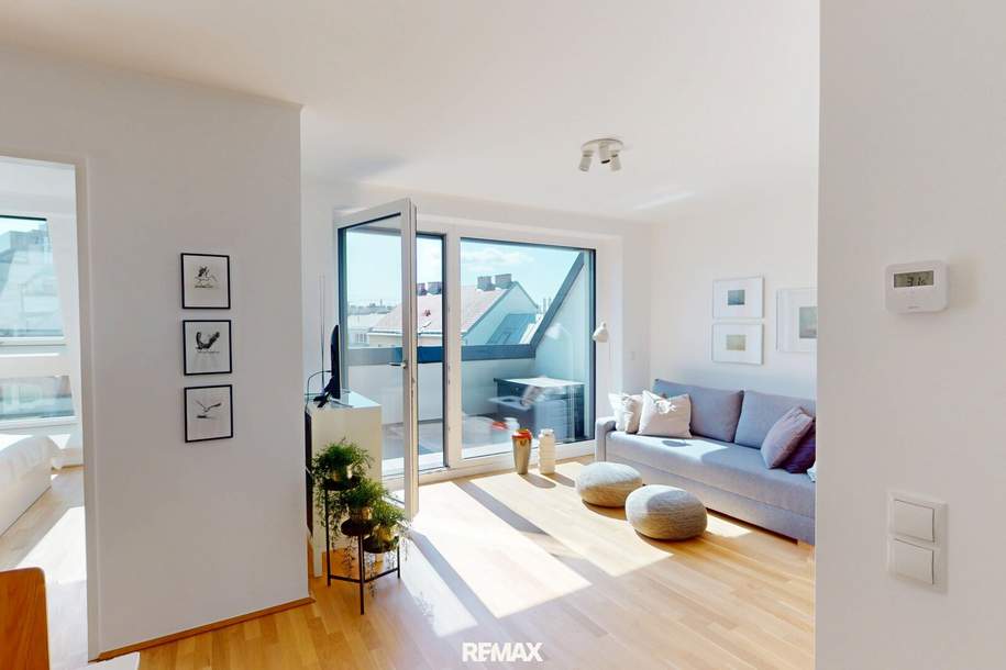 Neuwertige Dachgeschoßwohnung mit Terrasse in nahezu Erstbezugszustand, Wohnung-kauf, 450.000,€, 1180 Wien 17., Hernals