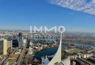 Exklusive 120m² Luxuswohnung mit 20m² Balkon & atemberaubendem Kahlenberg-Blick im 45. Stock