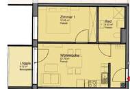 Günstige Neubauwohnung mit großer West-Loggia (5,72m²) nahe Akademiepark