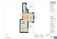 Sonnige, optimal geschnittene 2-Zimmerwohnung mit traumhafter Terrasse!