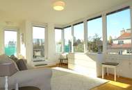 1190! Entzückendes, voll möbliertes DG mit zwei Terrassen und Tiefgaragenplatz!