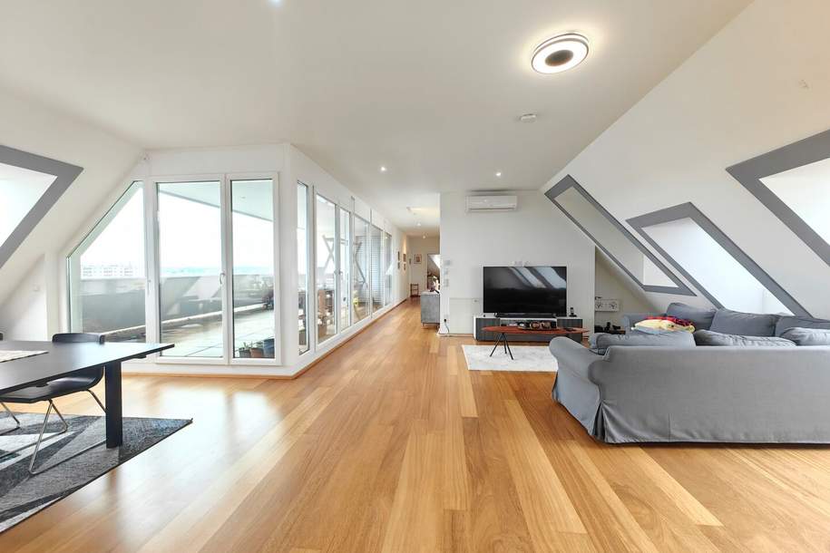 ++ Kagran-Living ++ luxuriöse Familienwohnung mit traumhafter Aussicht + großzügige Raumaufteilung + Stellplatz, Wohnung-kauf, 1.690.000,€, 1220 Wien 22., Donaustadt