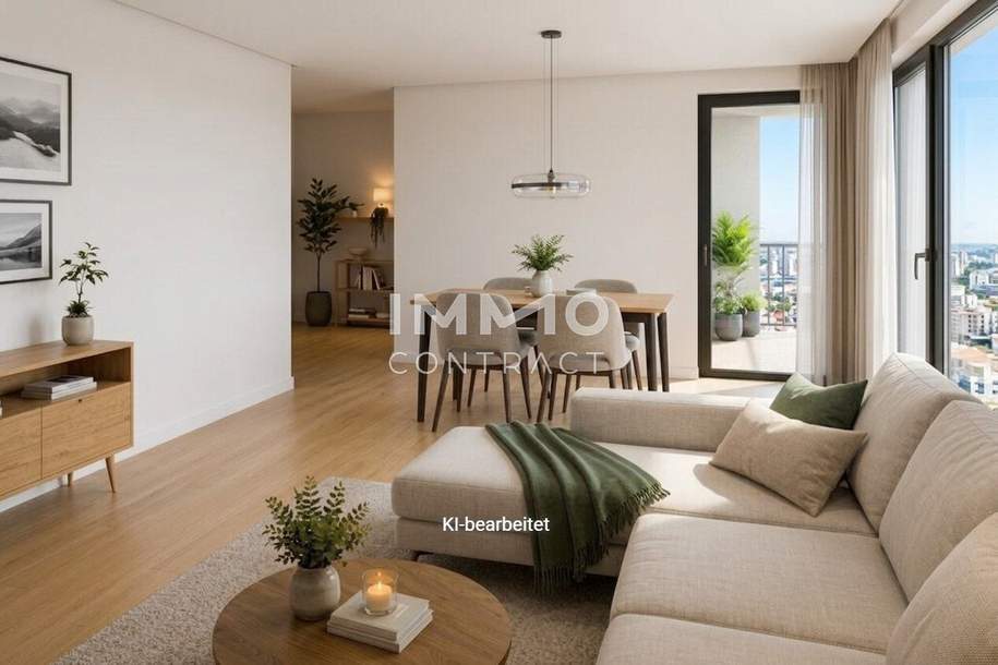 Parkside Schönbrunn – Erstbezug- Exklusive Vorsorgewohnung mit Westbalkon, Wohnung-kauf, 309.000,€, 1120 Wien 12., Meidling
