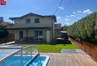 Teilmöbliertes Traumhaus in einer Kleingartensiedlung mit Pool, Garten und einem Wohnkeller