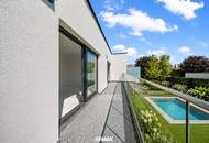 "Luxuriöse Doppelthaushälfte mit Pool, Garten und hochwertiger Ausstattung!"