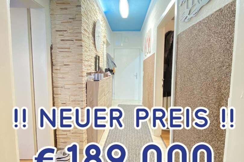 NEUER PREIS - 189.000! Attraktive 3-Zimmer-Wohnung in Top-Lage mit Parkplatz - nahe Designcenter Linz, Wohnung-kauf, 189.000,€, 4020 Linz(Stadt)