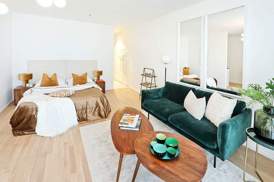 AB DEZEMBER: The Metropolitan - Charmantes 1-Zimmer-Apartment mit Balkon - Provisionsfrei, Wohnung-miete, 1.350,00,€, 1100 Wien 10., Favoriten