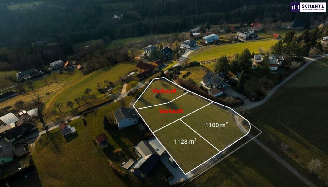 BEREITS 2 VON 4 VERKAUFT! Ihr Rückzugsort in der Natur – Grundstück mit unvergleichlicher Aussicht! Vereinbaren Sie jetzt Ihren Besichtigungstermin