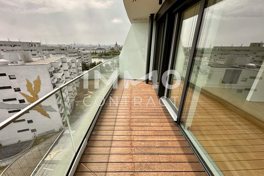 Pretty and bright studio and balcony apartment in a luxurious building for rent!, Wohnung-miete, 910,00,€, 1220 Wien 22., Donaustadt