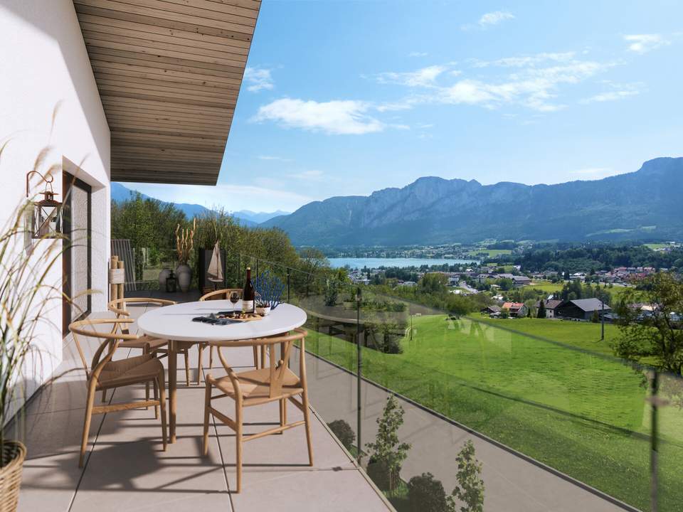 Premium Wohnvergnügen - Am Sonnenhang Mondsee - W5 - 2 Zi Balkonwohnung