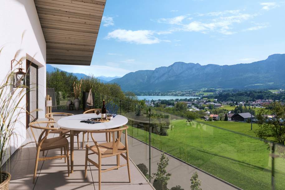 Premium Wohnvergnügen - Am Sonnenhang Mondsee - W5 - 2 Zi Balkonwohnung, Wohnung-kauf, 626.046,€, 5310 Vöcklabruck