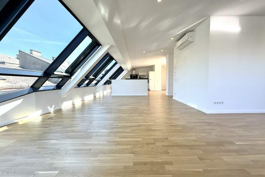 Naschmarkt-Highlight I Exklusive Maisonette mit Panoramablick, Wintergarten &amp; Terrasse – nur 10 Min. zur Kärntner Straße, Wohnung-kauf, 1.690.000,€, 1040 Wien 4., Wieden