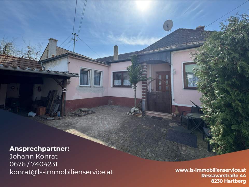 Charmantes Wohnhaus mit Entwicklungspotenzial auf einem kleinen Grundstück in Badersdorf