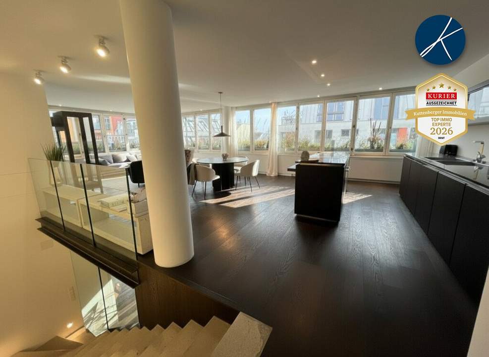 Exklusive Penthouse-Wohnung & New-York-Style im Untergeschoss
