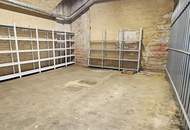 BÖRSE-NÄHE, ESSLINGGASSE, 31 m2 Lagerraum, Belüftung, Estrichboden, Kellergeschoß ohne Aufzug