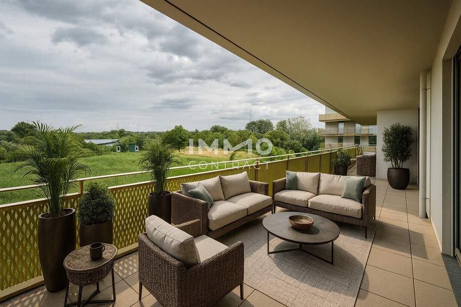 Große 4 Zimmerwohnung Erstbezug und provisionsfrei: Preis jetzt sichern - Gerasdorfer Straße, Wohnung-kauf, 480.000,€, 1210 Wien 22., Donaustadt