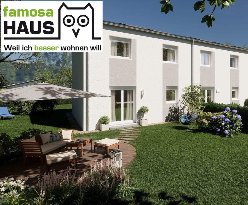 Wohnbaugeförderte Doppelhaushälfte mit 4 Zimmern und Sonnengarten samt 2 Parkplätzen