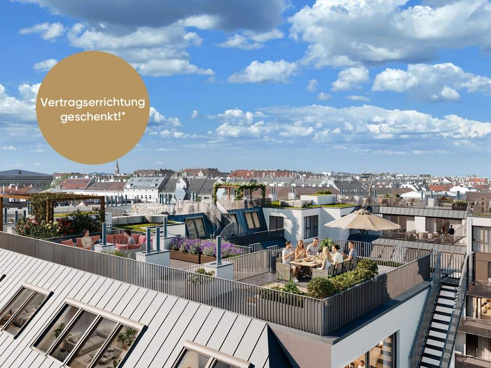THE ARIK - Urbaner Dachgeschoss Wohntraum mit Panorama – 4 Zimmer zur Parkseite