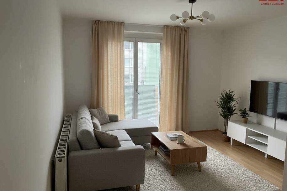 Wohnen mit viel Grün - 3 Zimmer Wohnung mit BALKON, Bad mit Wanne - Zentrumsnah &amp; bestens angebunden!, Wohnung-miete, 909,12,€, 4600 Wels(Stadt)