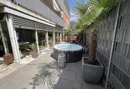 DORNBIRN-Gartenwohnung/Terrassenwohnung, ca. 57 m2 plus beheizter, ganzjährig nutzbarer Wintergarten ca. 19 m2, wie ein 2. Wohnzimmer, Gesamt-Wohn-NFL ca. 76 m2, inkl. 1 TG, direkter Zweit-Zugang über Terrassenanlage, verschließbares Gartentor.