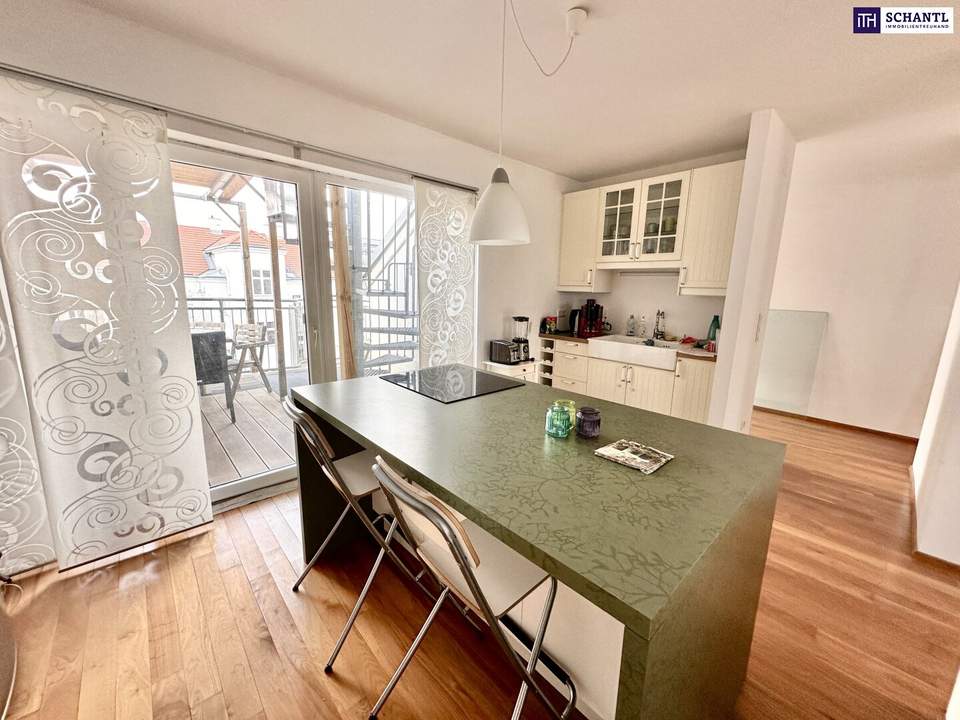 Toplage bei Schönbrunn | Exklusives Design-Loft mit 2 Terrassen, Klimaanlage &amp; Weitblick in Ruhelage