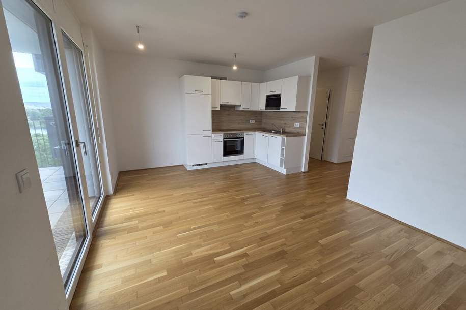 Helle 2 Zimmer Wohnung mit Blick auf den Badeteich Hirschstetten, Wohnung-miete, 830,72,€, 1220 Wien 22., Donaustadt