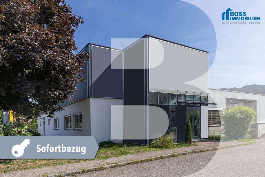 Linz Industriezeile | 107 m² Büro + 150 m² beheizbares Lager + 100 m² Außenlager, Gewerbeobjekt-miete, 2.390,00,€, 4020 Linz(Stadt)