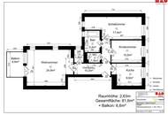 Hier wird hoher Wohnkomfort in ländlicher Gegend geboten! Hell und freundlich mit sonniger Loggia, viel Stauraum und kostenlosem Parkplatz direkt vor der Türe!