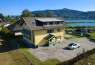 Gepflegtes Appartementhaus direkt am Wörthersee inklusive Panoramaseeblick sowie Badesteg und Bootsunterstand