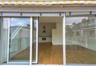 Rarität: Hochwertige 2 Zimmer Dachgeschoßwohnung mit Terrasse in Hofruhelage