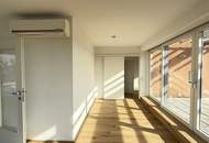 Freifläche auf zwei Terrassen mit Schönbrunnblick und Blick auf Steinhofkirche: neu sanierte und klimatisierte 2-Zimmer-Wohnung!