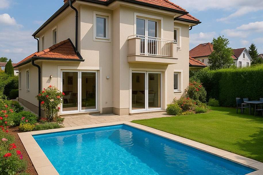 Exklusives Einfamilienhaus mit Garten, Pool &amp; Ausbau-Potenzial in Toplage Döbling++, Haus-kauf, 3.950.000,€, 1190 Wien 19., Döbling