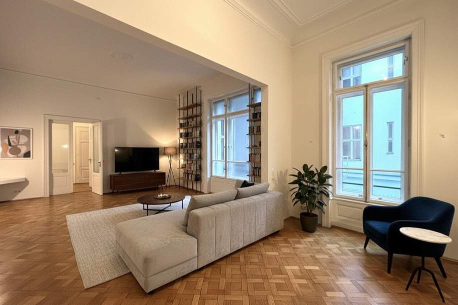 Altbaujuwel! Wunderschöne 4-Zimmer Wohnung mit Loggia, Balkon + 2 Bädern!, Wohnung-miete, 6.094,89,€, 1030 Wien 3., Landstraße