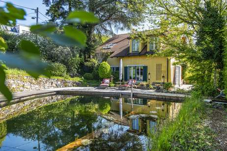 URLAUBSFEELING PUR! Eigenheim in mediterranem Stil mit Prachtgarten und Badeteich! Absolute Privatsphäre!, Haus-kauf, 2.980.000,€, 1170 Wien 17., Hernals