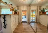 Modernes Holz-Bungalow mit Pool, Sauna & Südgarten | Wohnen wie im Urlaub in 1210 Wien