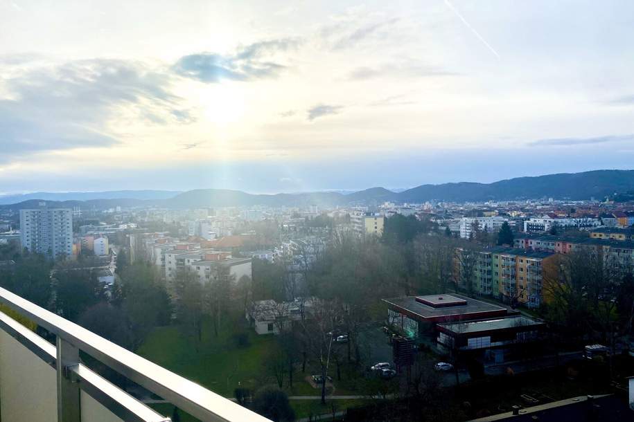 Vermietete 3-Zimmer-Wohnung mit traumhaften Ausblick auf St. Peter und TOP Infrastruktur, Wohnung-kauf, 280.000,€, 8010 Graz(Stadt)