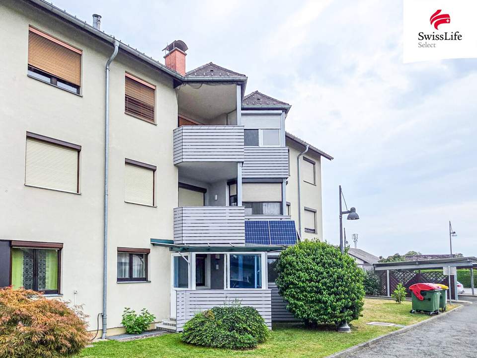 Neutillmitsch: gepflegte und seniorentaugliche Erdgeschoßwohnung | Terrasse und Carport