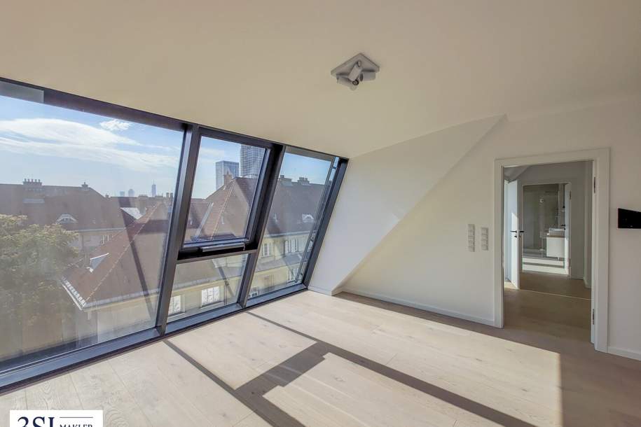 Modernes Wohnen im Altbau: Exklusiver Dachgeschossausbau mit Dachterrasse und Skyline-View!, Wohnung-kauf, 836.070,€, 1220 Wien 22., Donaustadt