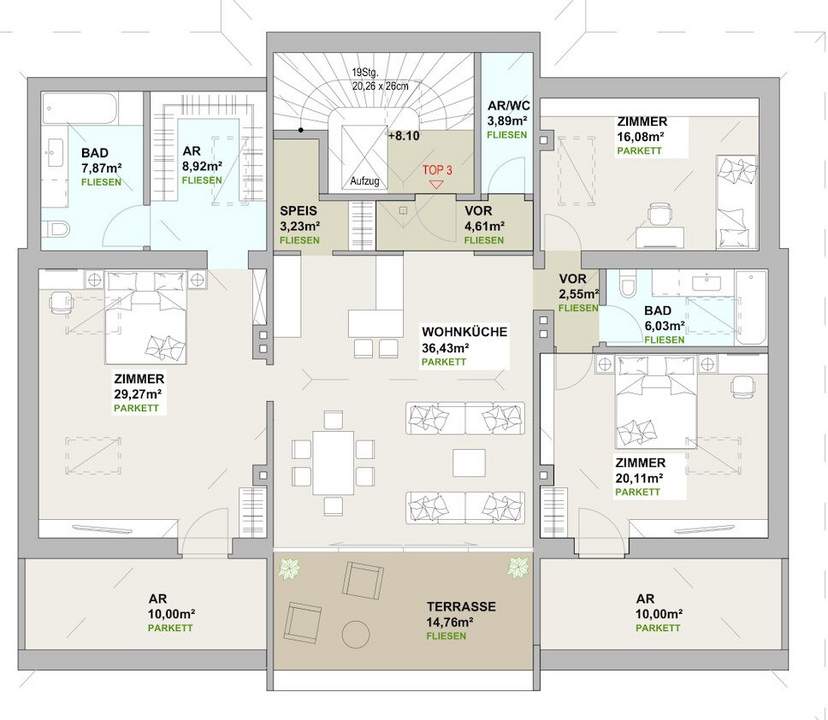 3 exklusive Einheiten in einer Villa – jetzt noch mitgestalten! Hohe Altbau-Räume, stilvolle Stuckelemente, Fußbodenheizung, Luftwärmepumpe u. v. m.