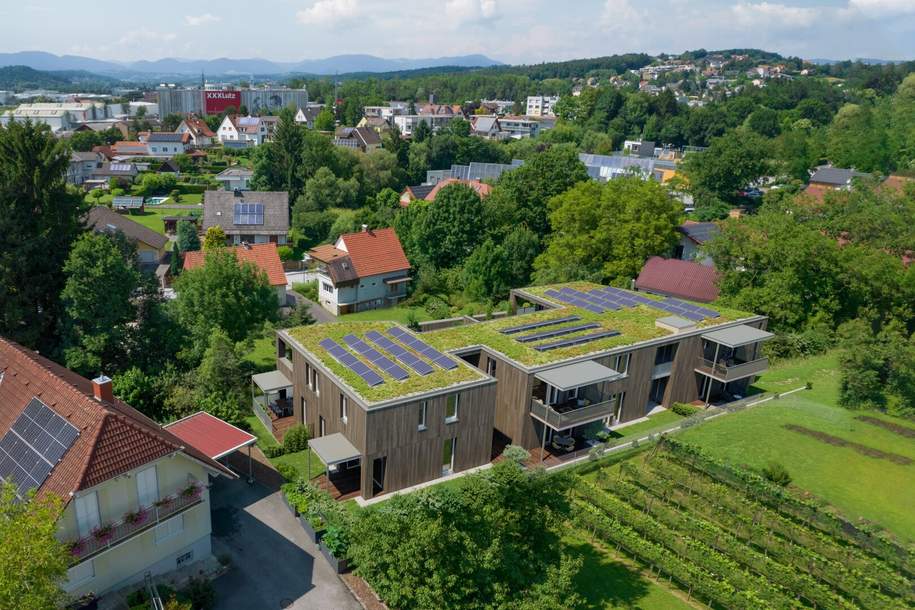 Gleisdorf-Zentrum: Honorarfreie Erstbezugswohnung mit großer Terrasse, Garten und Parkdeck. Willkommen zuhause im GREEN SIDE., Wohnung-kauf, 402.900,€, 8200 Weiz