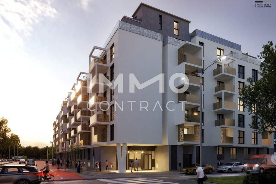 Erstbezugswohnung zwischen Alter Donau &amp; U1 Kagran – Nähe Donau Zentrum &amp; UNO-City, Wohnung-kauf, 471.680,€, 1220 Wien 22., Donaustadt